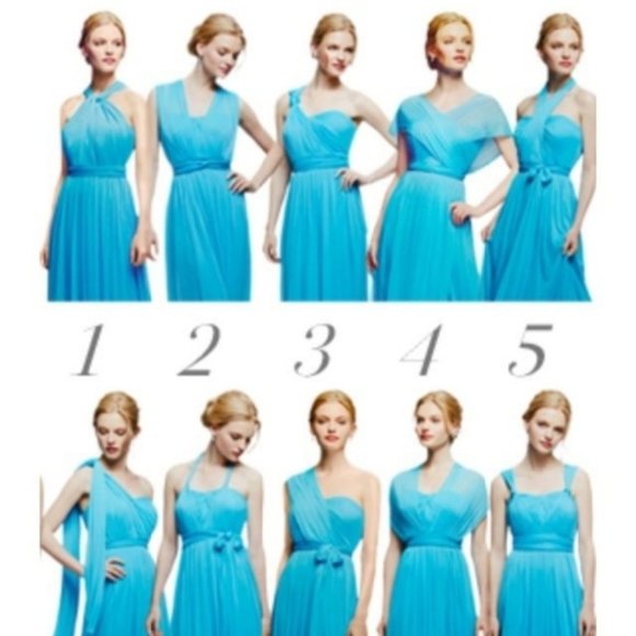 David's Bridal Plum Versa Convertible Dress F15782/F19515 Size 12 - Picture 16 of 16